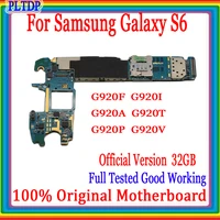 official version motherboard 32g for samsung galaxy s6 g920f g920p g920v g920a g920t g920i original unlocked logic board replace