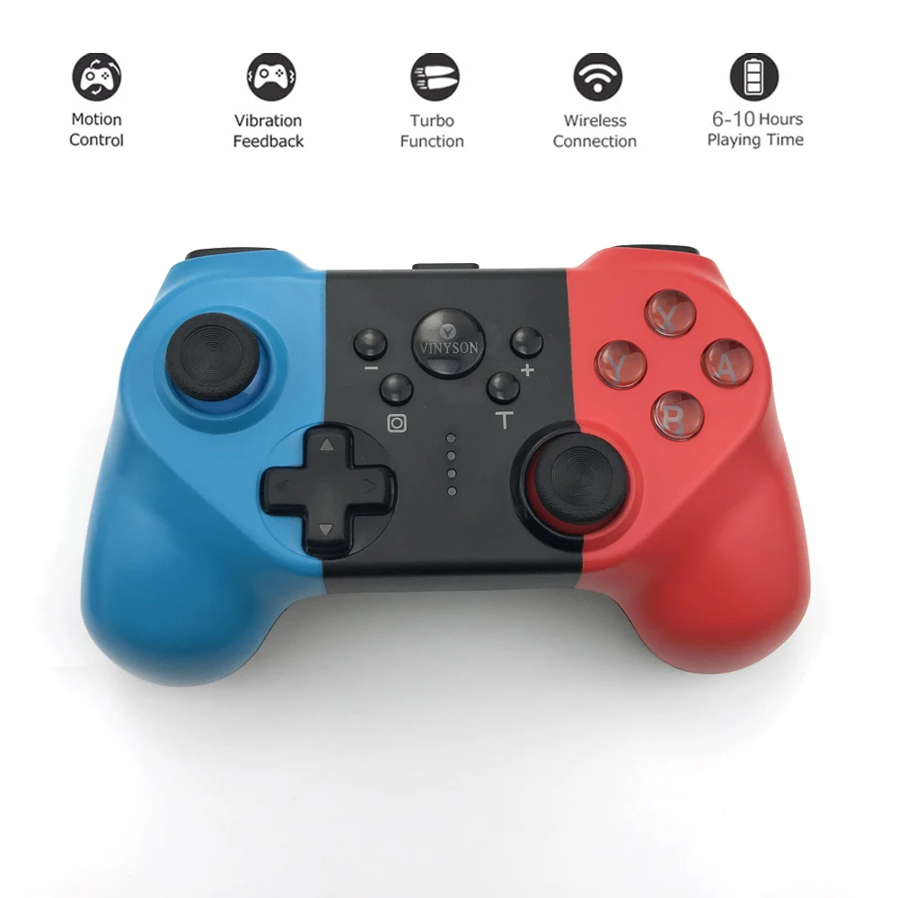 Беспроводной контроллер для Nintendo Switch Pro Bluetooth геймпады вибрация джойстик Mando Lite с