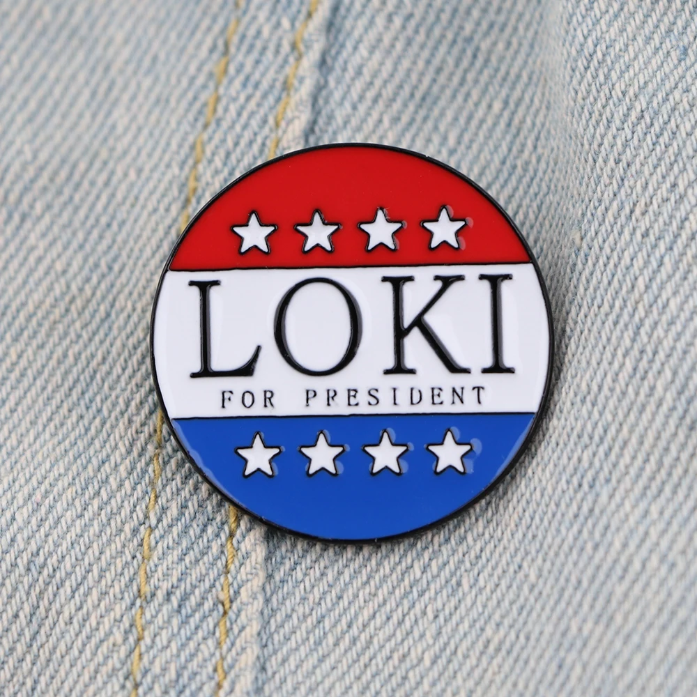 

YQ389 Anime Cool Man Loki Enamel Pin Mens Boys Brooch Cartoon Stars Icons Badge for Bags Jeans Collar Lapel Pin Jewelry Gift