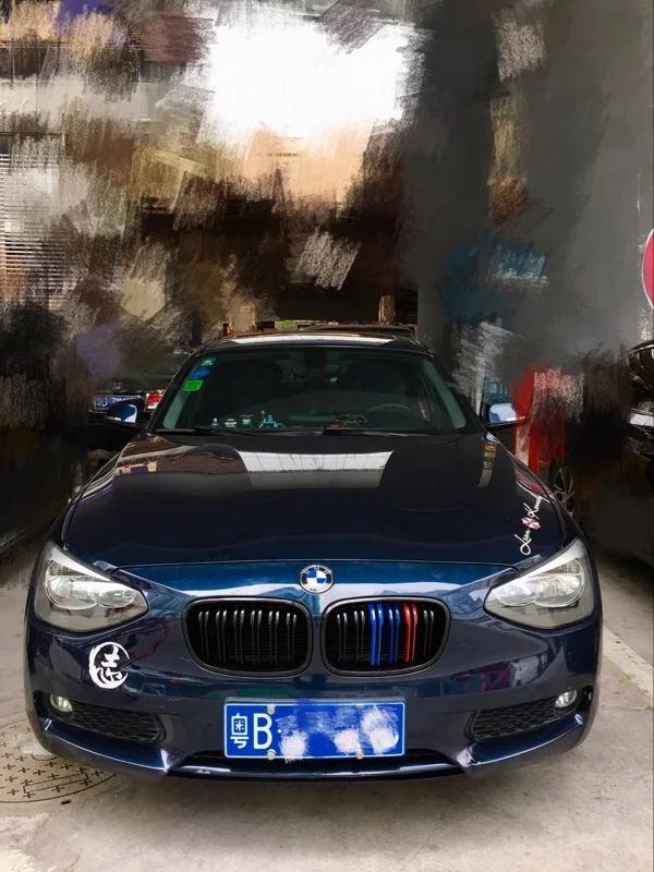 

Glossy black colorful ABS Car front bumper radiator mesh grille works auto grills for BMW 1 series F20