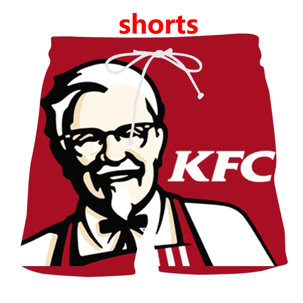 Kfc курица 3d куртки с капюшоном и принтом/футболки/кофты/Штаны harajuku Забавный