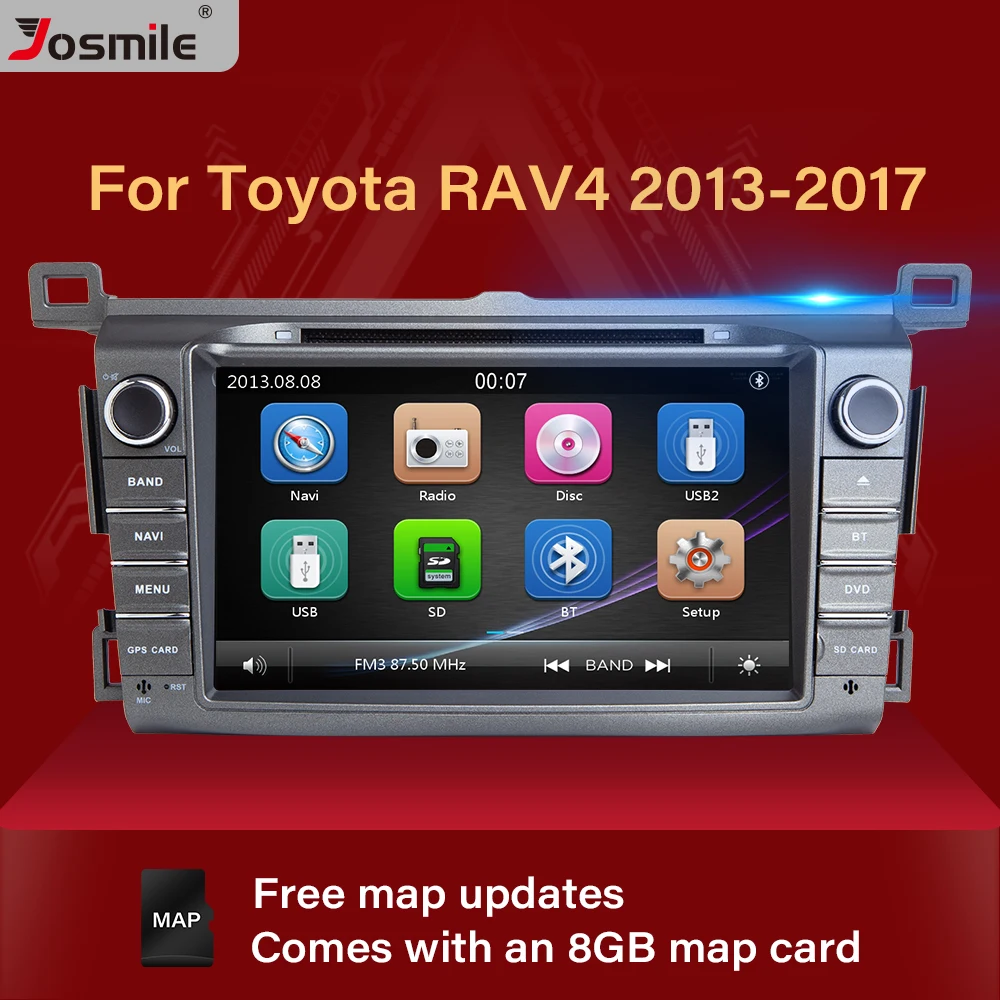 Автомобильный DVD-плеер 2 din Авторадио для Toyota RAV4 Rav 4 2013 2014 2015 GPS-навигация Магнитола