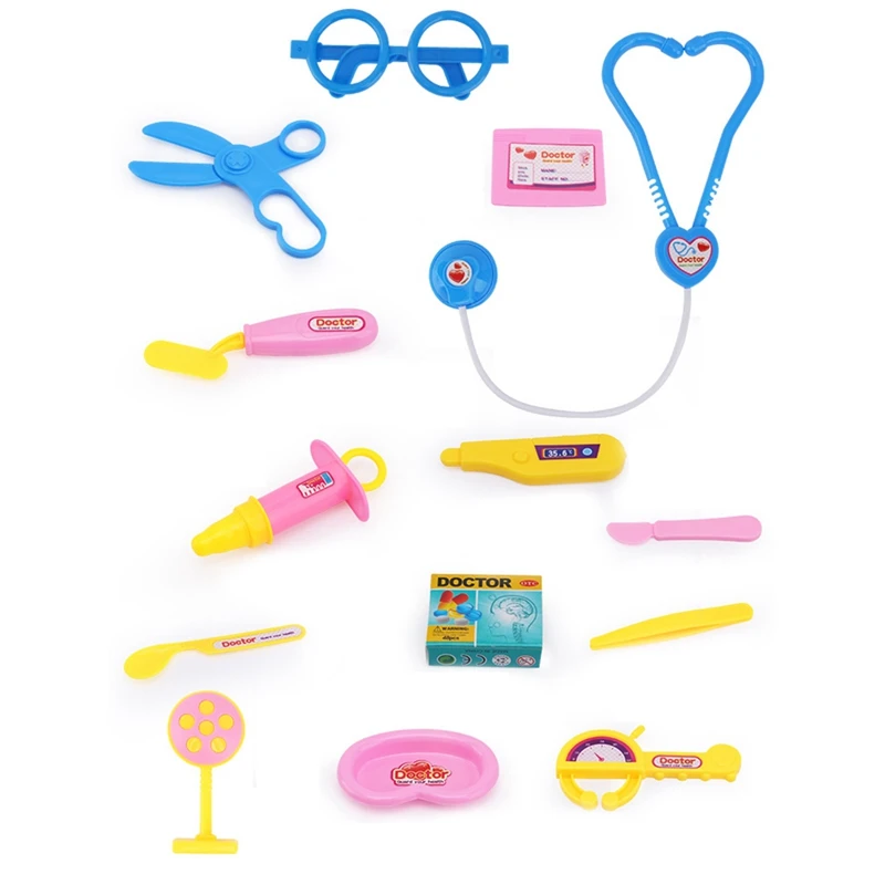 

Mei Ba Ku Children Play House Bag Toy Boy Girl Tool Earpiece Toy Set Gift Storage Box