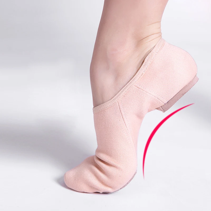 New Stretch Slip On Jazz Ballet Dance Shoes For Women Kids Exercise Shoe Soft Yoga Indoor Training Sneakers Pink Black | Спорт и