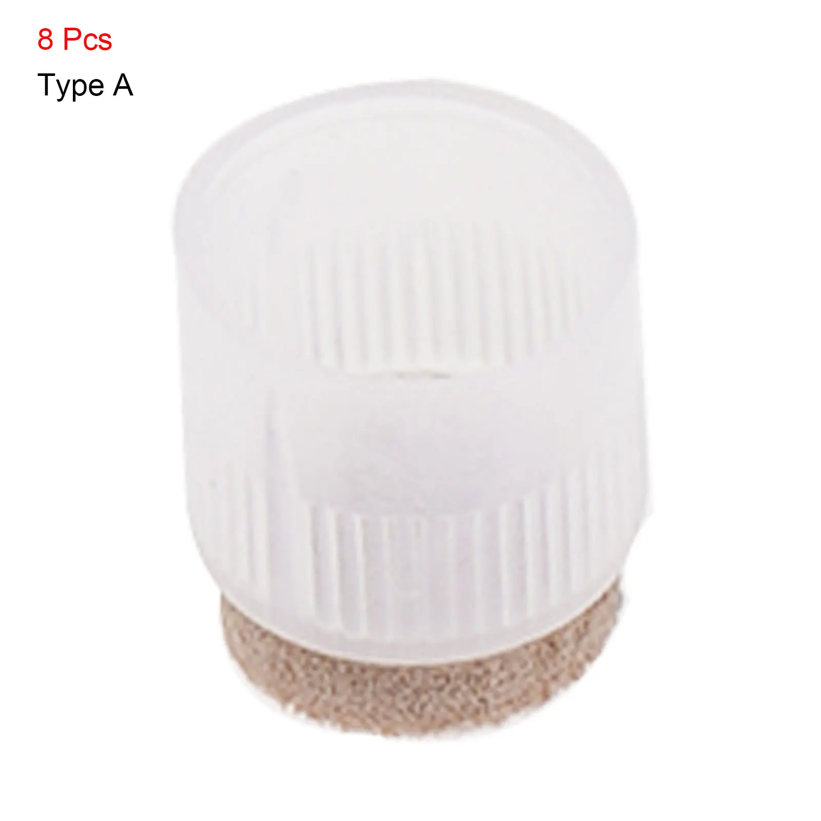 

8Pcs Round Table Chair Leg Caps Plastic Feet Pads Anti Slip Furniture Legs Protectors Patio Desk Foot End Covers Floor Protector