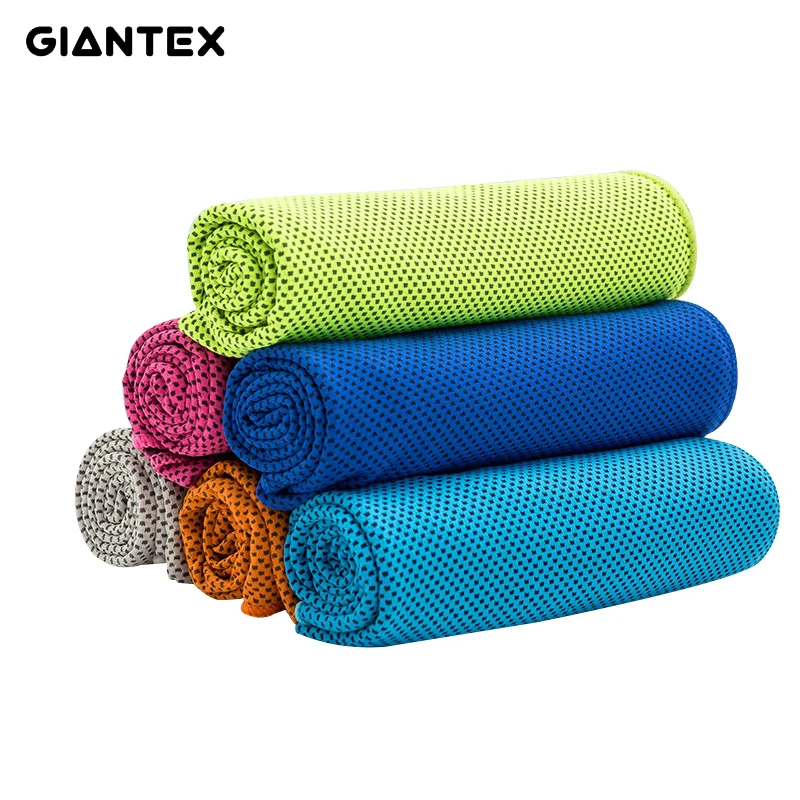 GIANTEX летнее женское спортивное полотенце холодное ощущение пота охлаждающее ледяное полотенце для бега на открытом воздухе для путешествий полотенце для спортзала 30x100 см U1286