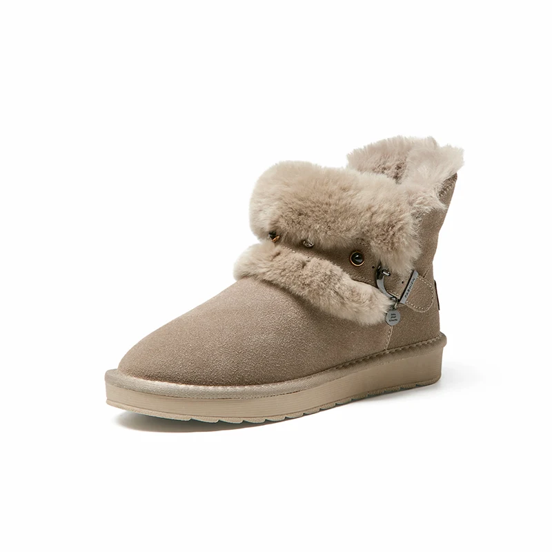 GEMEIQ как Женские замшевые сапоги теплые шорты снегоступы для Non-slip Новинка зимы