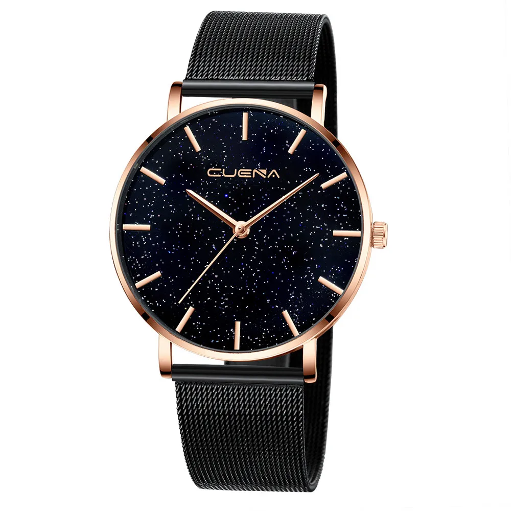 Женские часы модные reloj mujer мраморная нержавеющая сталь Ремешок кварцевые