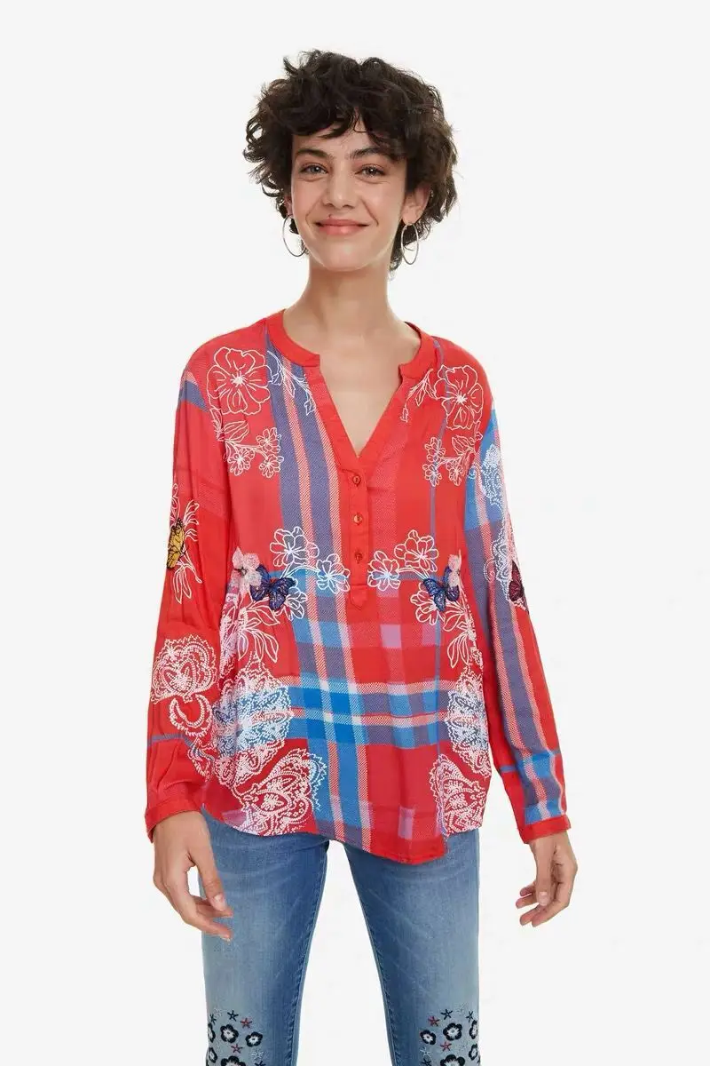 2020 desigual испанская Женская модная новая рубашка Размер: XS XXL| |