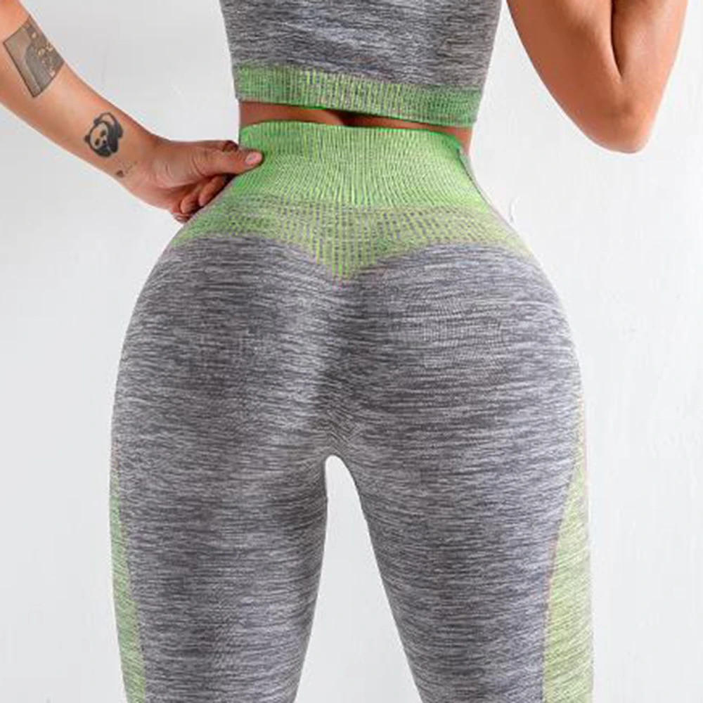 

Push up Leggings Women Yoga Leggings Spliced Stretchable High Waist Quick Dry Bodycon Running Gym Fitness Leggings Sports Pants