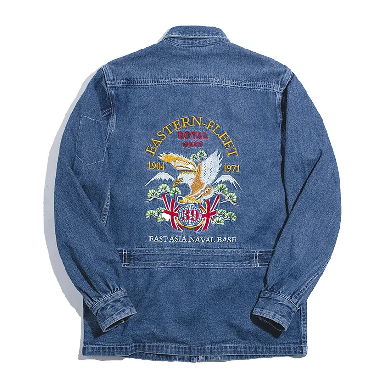 

2020 New Men's Retro M65 Yokosuka Denning Jacket Embroidered Denim Jacket Jacket Men