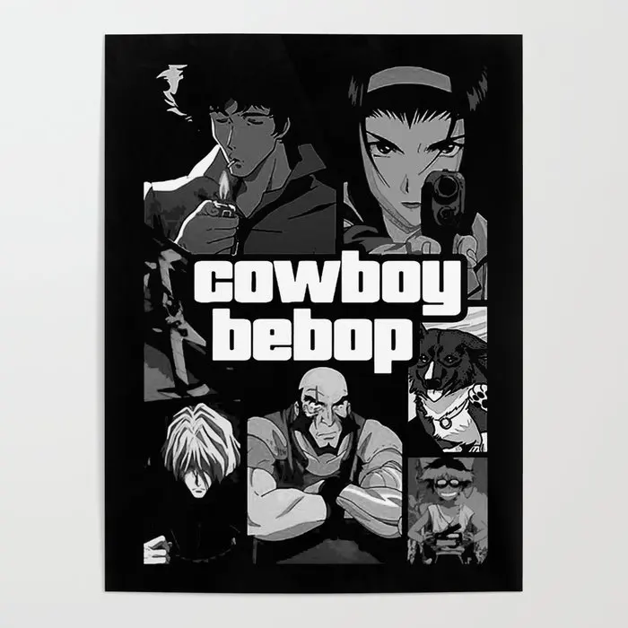 Настенный пистолет классное искусство холст ковбой Bebop японское аниме печать