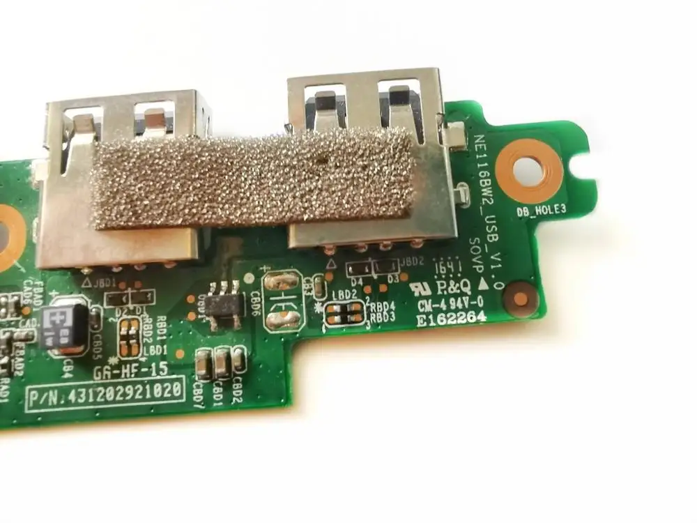 Оригинальный аудиоразъем для Lenovo ideapad 110 USB плата PN 431202921020 NE116BW2 испытано хорошее