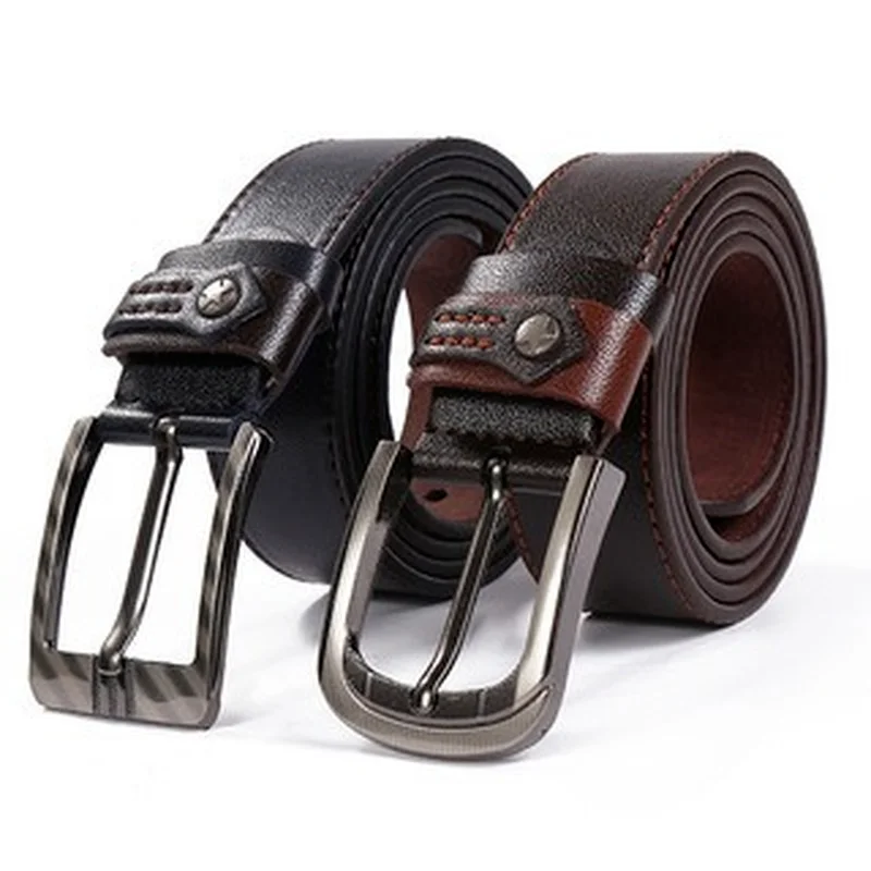 

Мужской ремень из натуральной кожи, с пряжкой