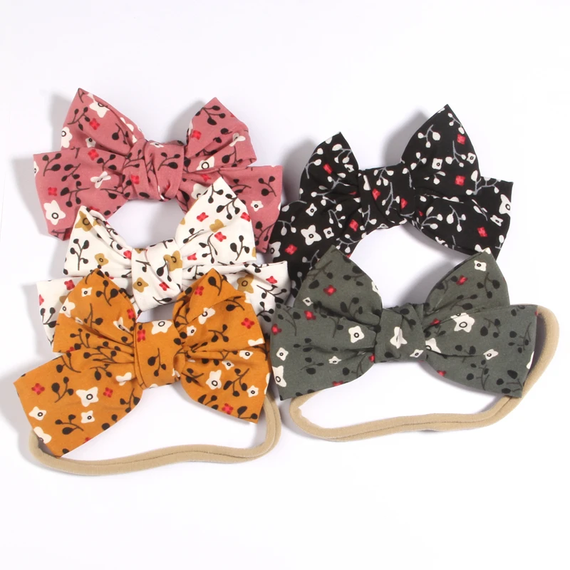 

5 шт., повязка на голову с бантом, 12 см, 4,8 дюйма