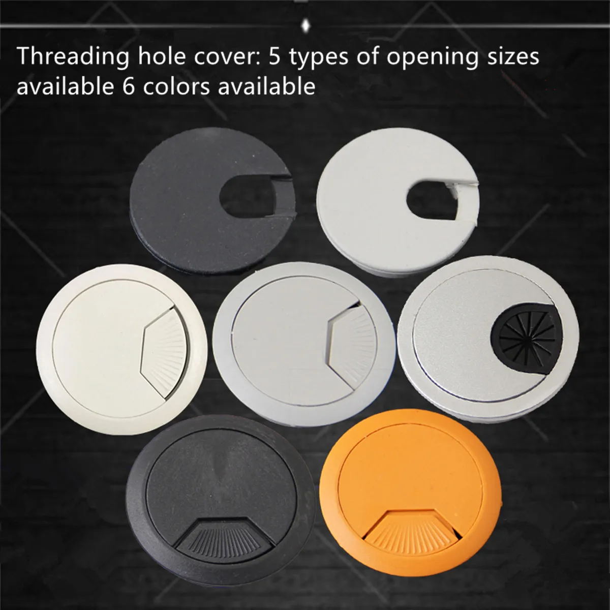 Компьютерный настольный офис резьбовое отверстие крышка квадратный круглый