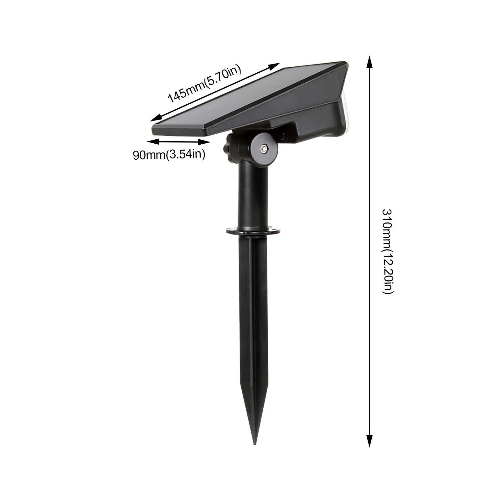 

7 Led Solar Lawn Lamp Spotlight Waterproof Light Control Inserting Floor Garden Light Outdoor Adjustable Garden Landscape Lamp