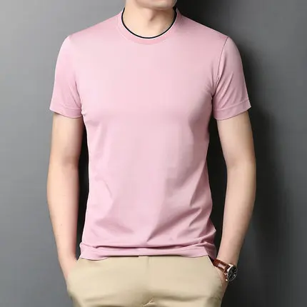 

Summer men's business casual short sleeve t-shirt 4994
