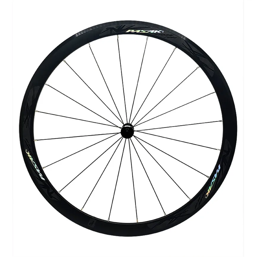 Online PASAK 700C Laufradsatz C 6,0 Aluminium Legierung Road Fahrrad 40MM Felge Versiegelt Lager V Bremse Räder Runde Speichen Racing Rad Set