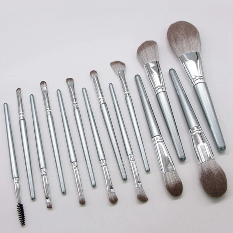 

14Pcs Makeup Brushes Set Cosmetic Foundation Powder Blush Eye Shadow Lip Blend Wooden Make Up Brush Tool Kit