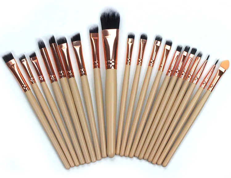 20 штук набор кисточек для макияжа Профессиональный Маркер Румяна Тени бровей