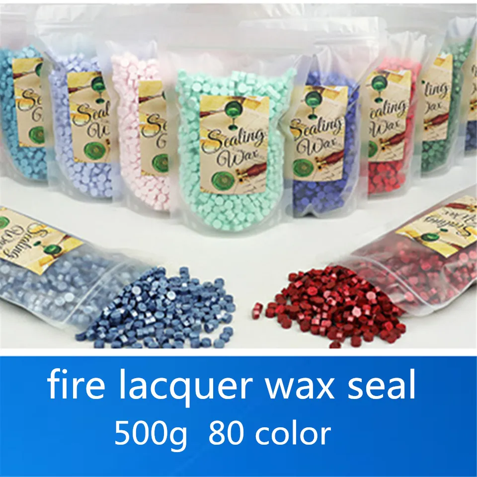 

500g Vintage Seal Wax Paint Sealing Granule DIY Gift Box Wedding Invitation Office Grape Wine Bottle Sealing Wax 1450pcs