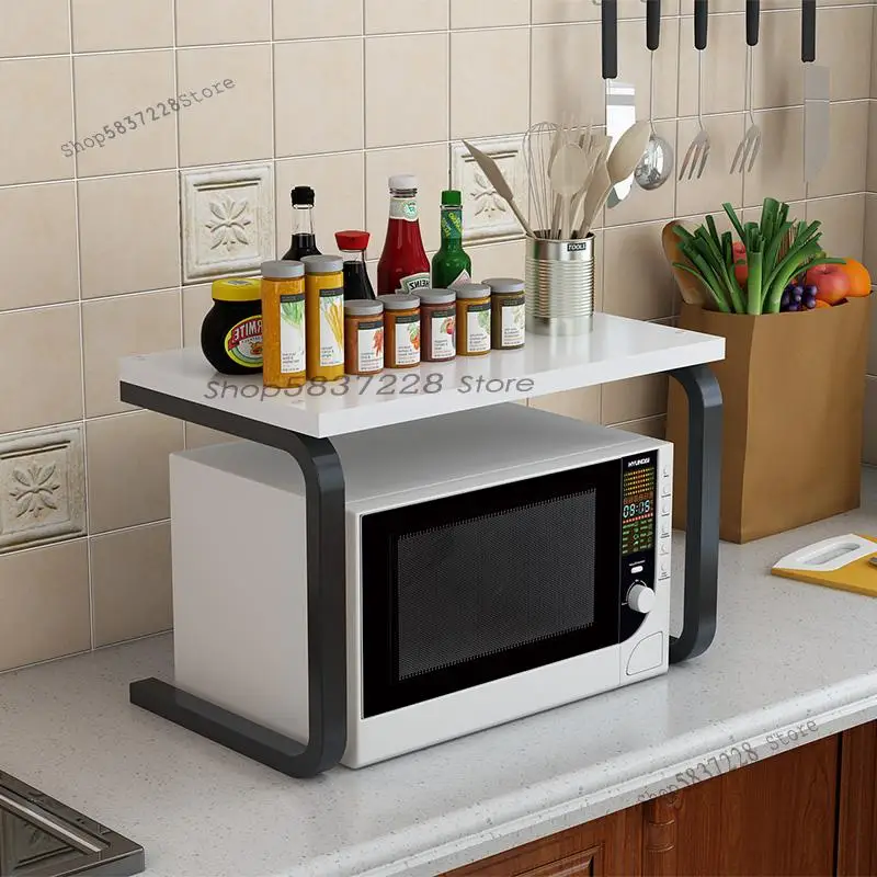 Полка для микроволновой печи кухонная полка бытовая многоярусная напольная