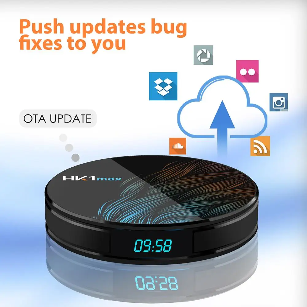 HK1 Max Smart tv Box Android 9 0 RK3318 4G 64G Rockchip 4K Wifi телеприставка медиаплеер 2GB16GB поддержка |