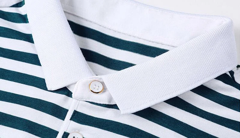 

Polo Men Summer Casual Short Sleeve Cotton Polo Shirt Mens Brand Breathable Slim Fit Striped Tee Shirt Polos Para Hombre Clothes