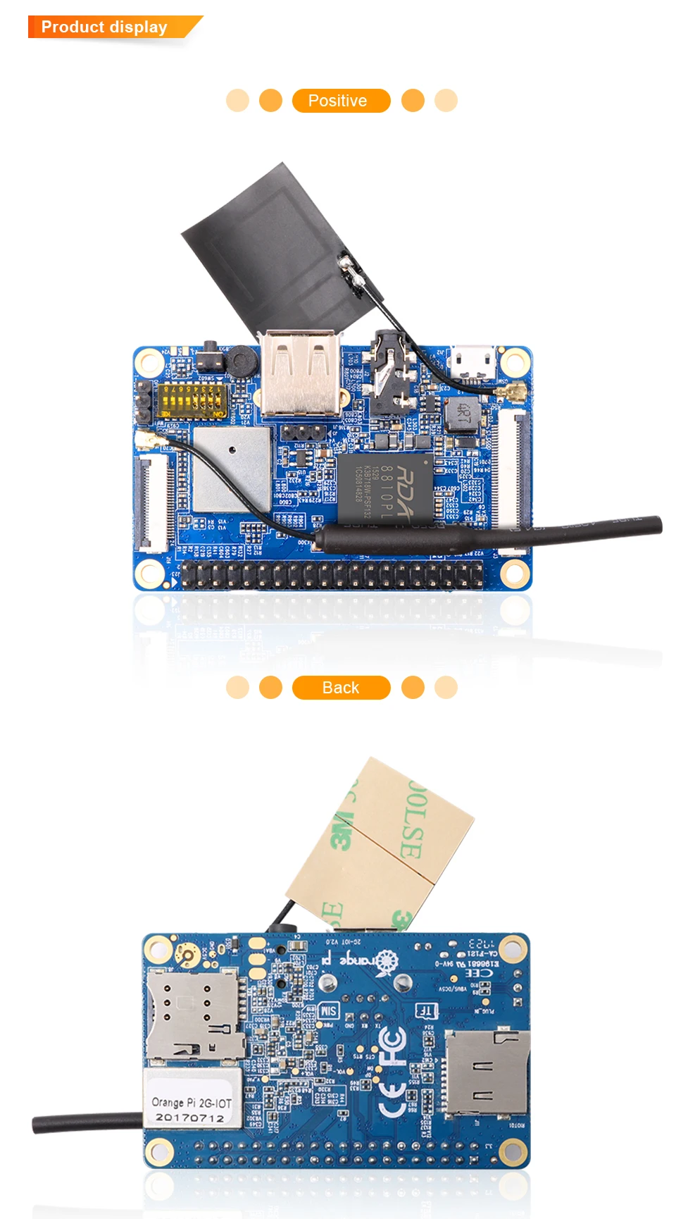 Оранжевый Pi 2G-IOT Set1: оранжевый Pi 2G-IOT плата+ 3,97 дюймовый черный цветной TFT сенсорный экран ЖК-экран