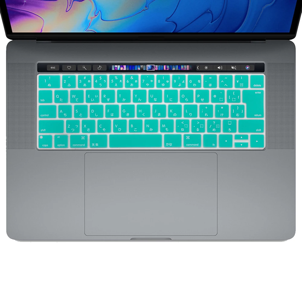 Японский силиконовый чехол для клавиатуры Macbook New Pro защитная пленка 13 дюймов 15 с