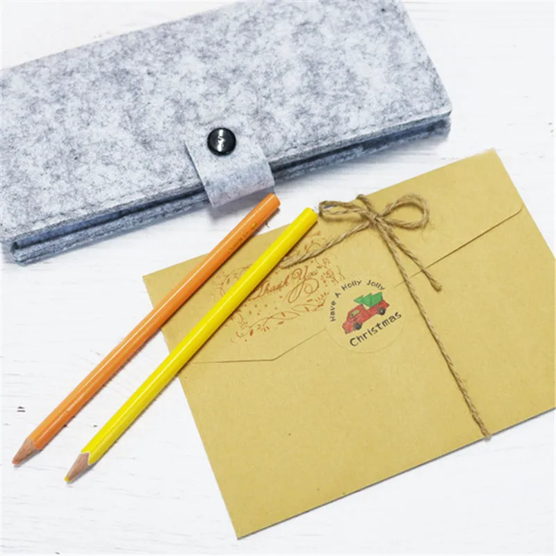 10 листов Рождество Санта Клаус крафт бумага стикер s Рождественская елка