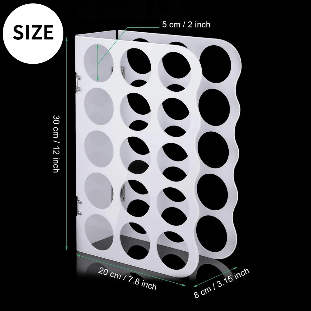 

Vinyl Storage Rack 15 Holes Acrylic Storage Rack Vinyl Sheets Roll Organizer Multiple Holes Display Stand Multi-Use Organizer