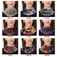 autumn winter new women pullover wool scarf print warm small scarf korean version fake collar all match neck scarf