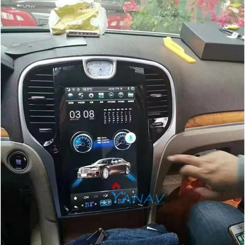 Автомобильная стереосистема Tesla dvd плеер для Chrysler 300C 2013 + вертикальный экран