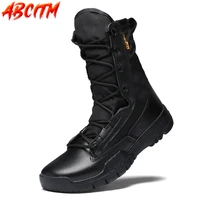 combat military men boots platforms big size mens winter shoes high top warmest work man boots fashion luxury sneakers male b37