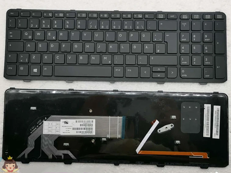 Клавиатура с подсветкой для ноутбука HP ProBook 450 G0 G1 G2 455 780170 031|Клавиатуры замены| |