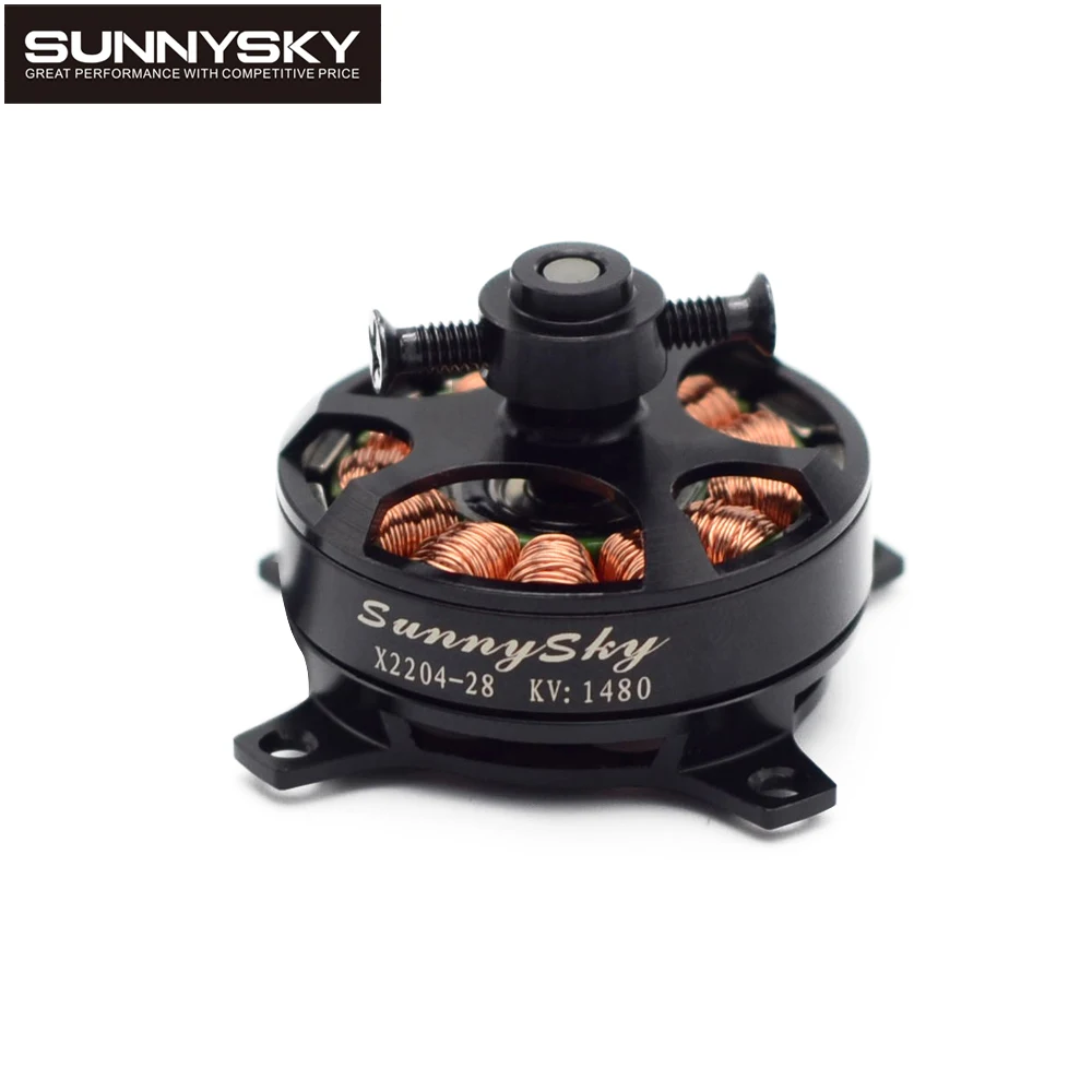 Sunnysky X2204 KV1480/KV1800 2-3S 3 мм бесщеточный двигатель с диаметром вала для