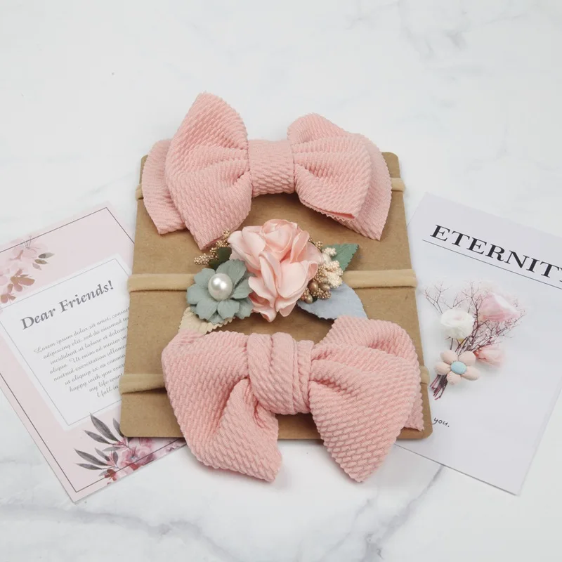 Детская нейлоновая повязка на голову 3 шт./лот|Аксессуары для волос девочек| |