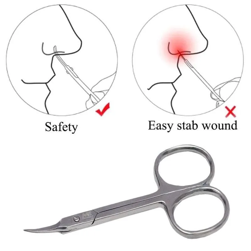 

Steel Nose Hair Trimmer Scissors Multifunction Eyebrow Scissors Dead Face Remover Nose Skin Nail Eyelash Nail Z3G3