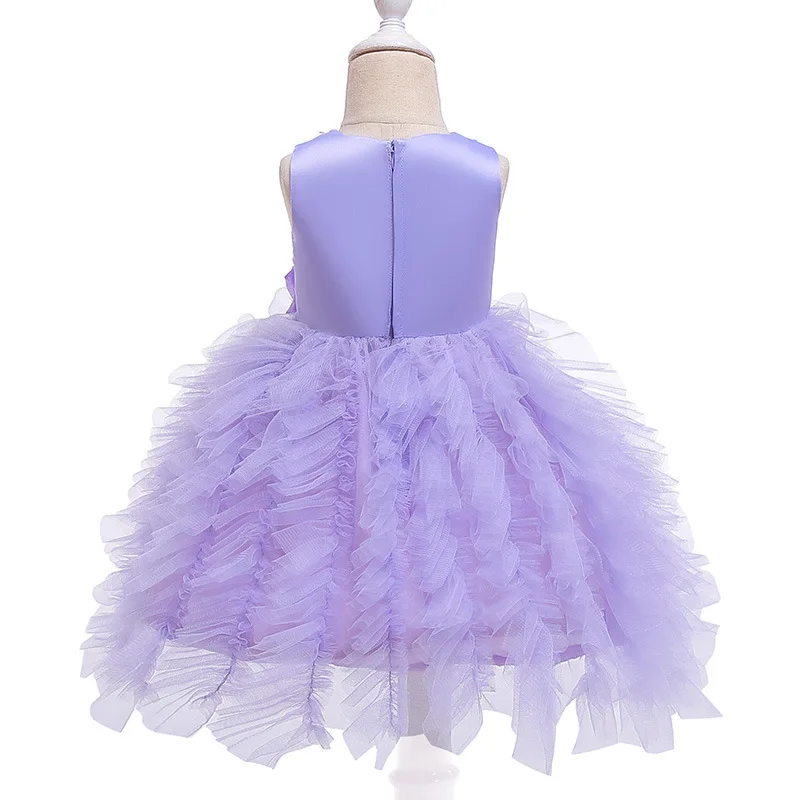 

New Elegant Sequined Flower Girl Dress Princess Dresses for Wedding Party Kids Ball Gown Party Dresses 1 2 3 4 5 Year