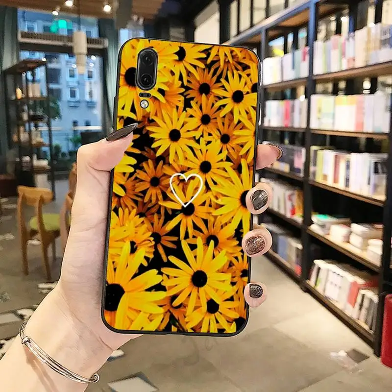 

Yellow Sunflower Flower art Phone Case For Huawei honor Mate P 10 20 30 40 Pro 10i 9 10 20 8 x Lite