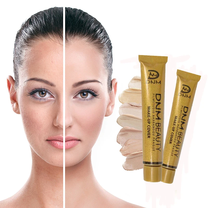 Full Skin Concealer Foundation Cream Face Professional Blemish Cover Dark Spot Tattoo Contour Makeup Liquid Concealer Cosmetic