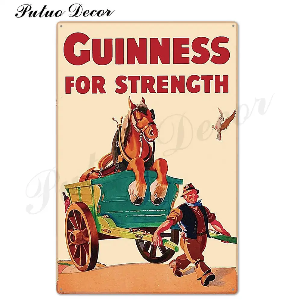 TH2533 Винтажная металлическая табличка Guinness, Оловянная табличка, металлическая винтажная тарелка для паба, Настенная декоративная тарелка для бара, паба, клуба, человека, пещеры - Цвет: TH2533