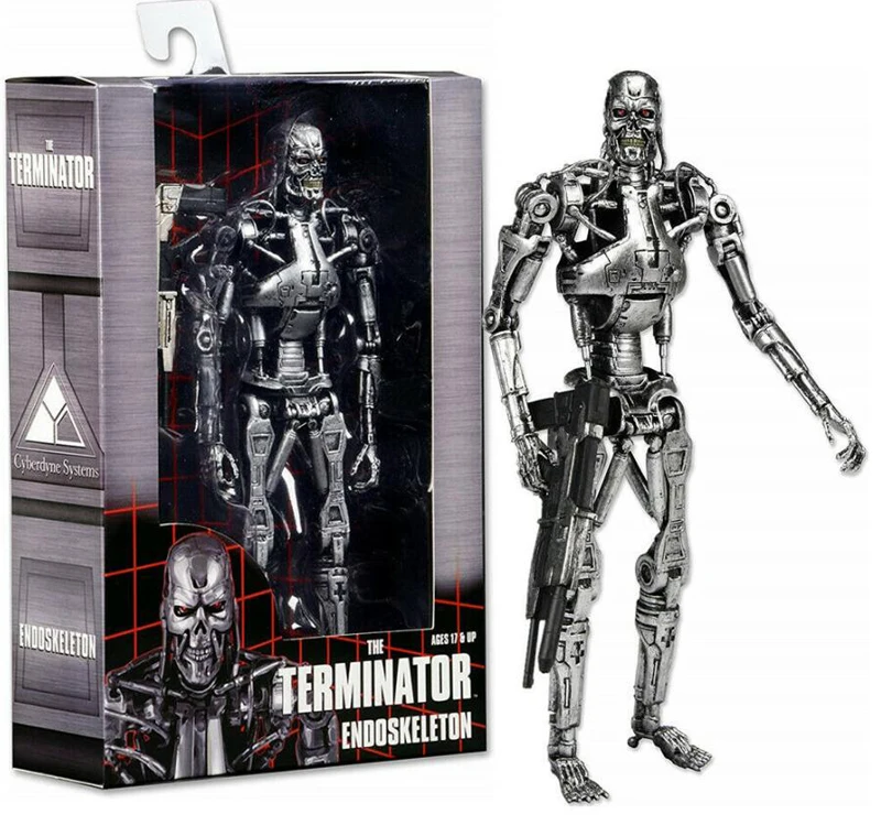 NECA 7 &quotТерминатор 2 Судный день T 800 эндоскелет Арнольд ПВХ экшн фигурка|Игровые