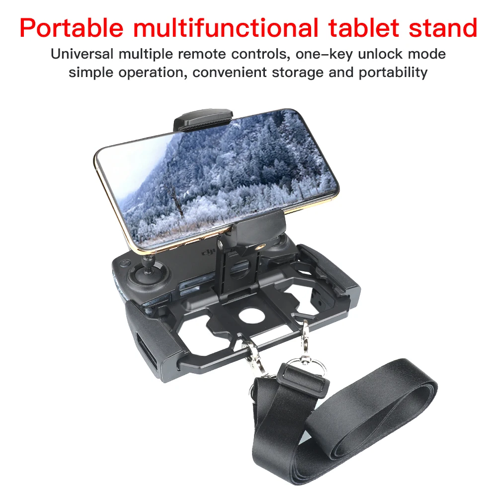 remote control tablet phone holder foldable bracket with lanyard for mavic air 2s mini 2 pro spark fimi x8 se drone accessories free global shipping