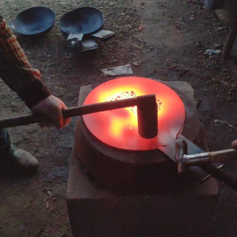 Железная ВОК традиционная китайская кованая железная кастрюля ручной работы