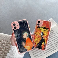 avatar the last airbender comic phone case matte transparent for iphone 7 8 11 12 s mini pro x xs xr max plus clear mobile bag