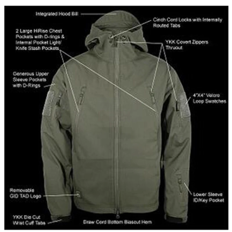 1 комплект спортивный охотничий костюм для походов кемпинга мягкая оболочка