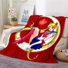 Одеяло Сейлор Мун, фланелевое одеяло, мягкое флисовое покрывало, s одеяло для спальни, дивана